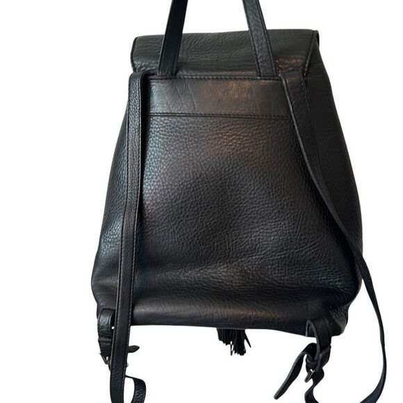 Soul Carrier Black Thick Leather Luxury Designer Backpack Purse Bag main image 9